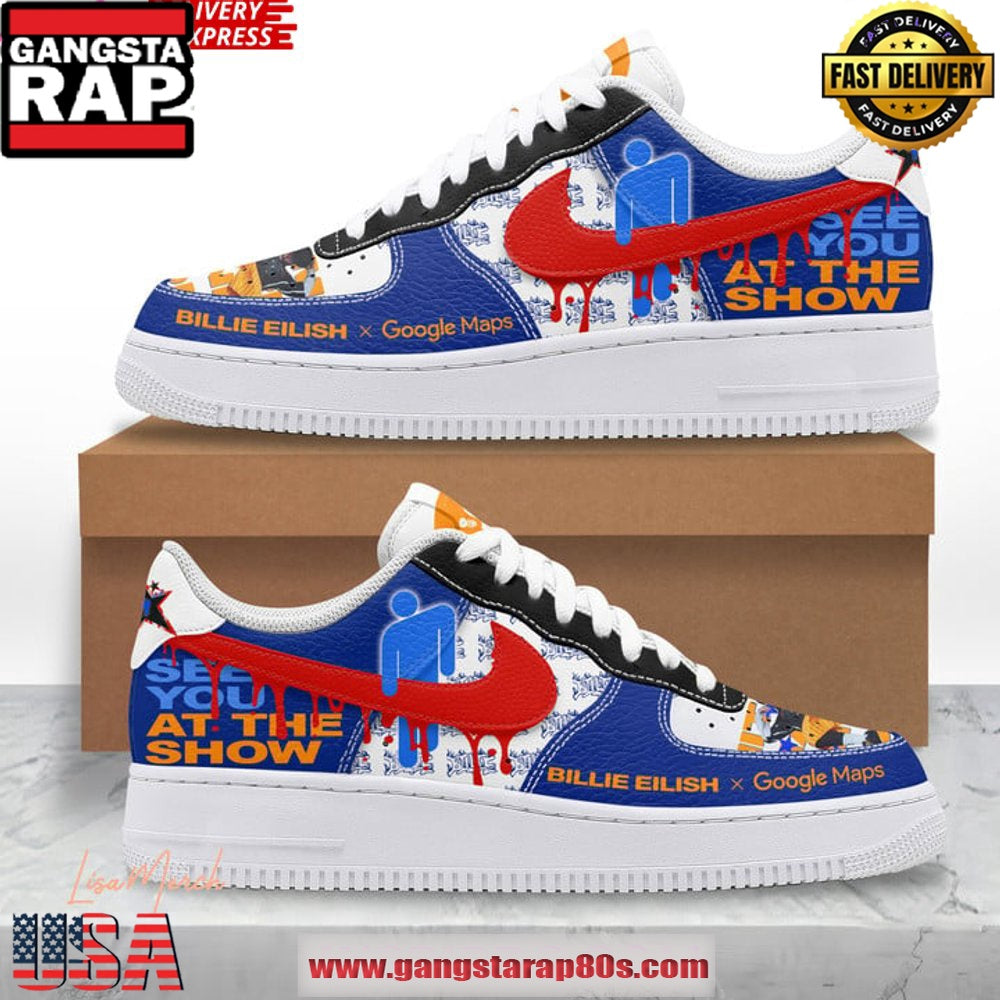 Billie Eilish See You at the Show Air Force 1 Running Sneakers Shoes