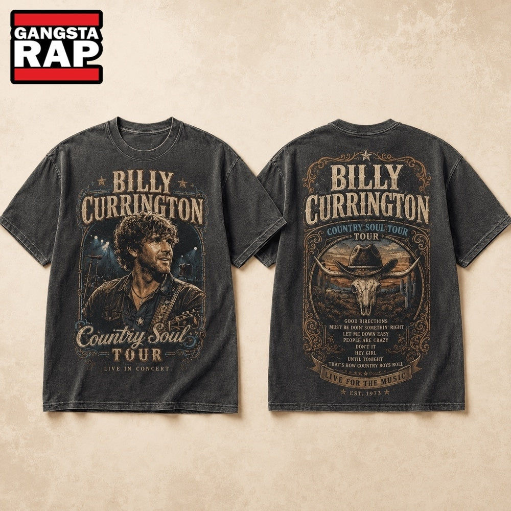 Billy Currington, Country Soul Tour, Live in Concert, Country Music Fan Gift 3D Shirt Hoodie T-Shirt