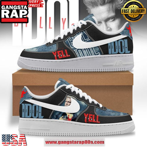 Billy Idol Rebel Yell Limited Edition Air Force 1 Sneakers Shoes