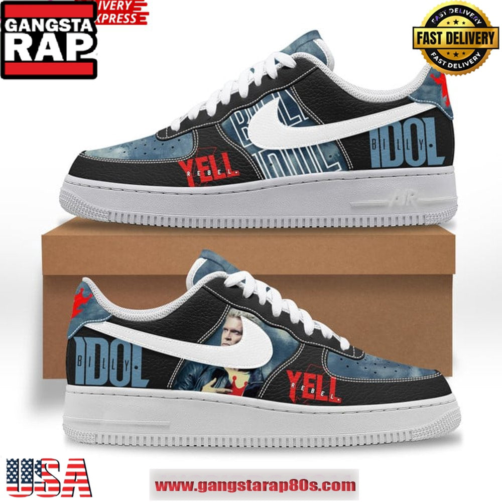 Billy Idol Rebel Yell Limited Edition Air Force 1 Sneakers Shoes