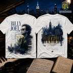 Billy Joel New York City Skyline IPortrait Cotton T-Shirt