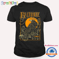 Billy Strings CFG Bank Arena Baltimore MD Oct 31 & Nov 1 2024 Gold Foil Embellished T Shirt