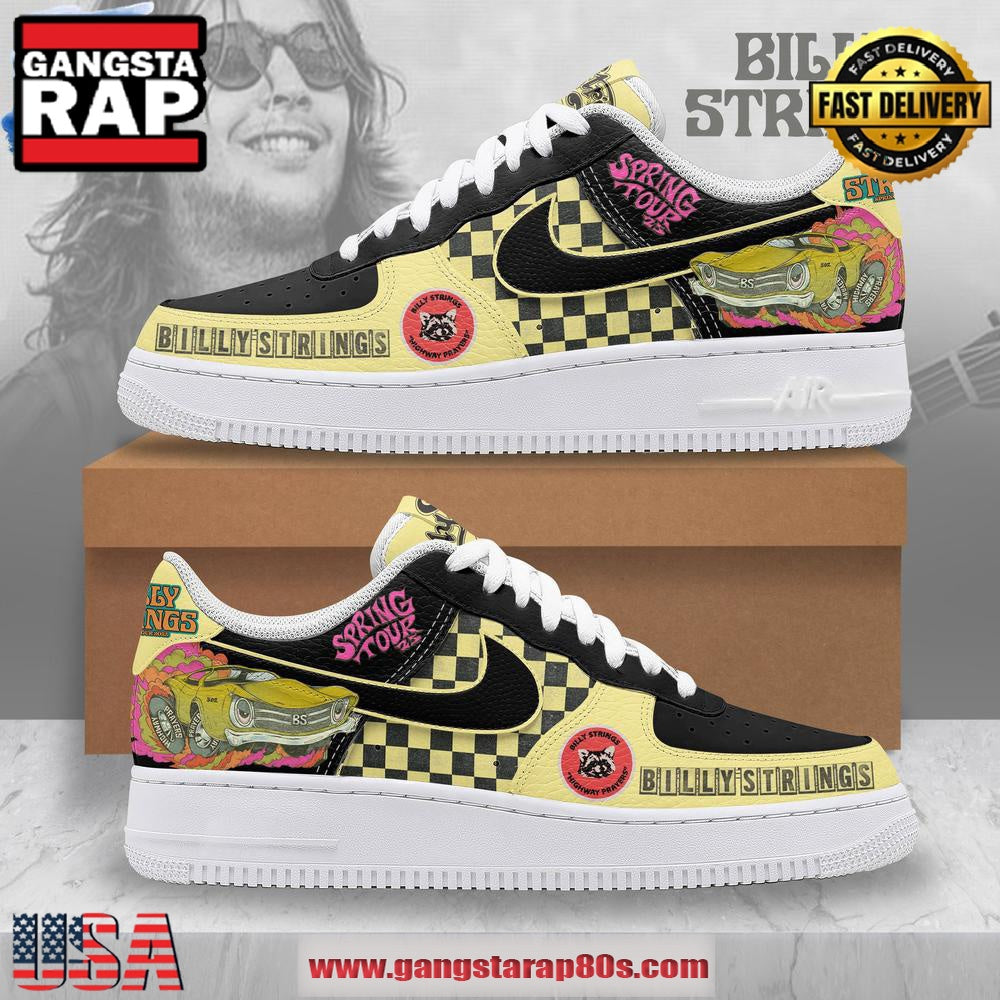 Billy Strings Spring Tour 2025 Air Force 1 Running Sneakers Shoes
