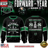 Binghamton Black Bears Champions 2026 Back-2-Back-2-Back Sweatshirt