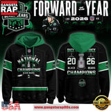 Binghamton Black Bears Champions 2026 Back-2-Back-2-Back Unisex Hoodie