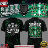 Binghamton Black Bears Commissionners Cup 2026 Champions Locker Room Trophy Unisex 3D Shirt