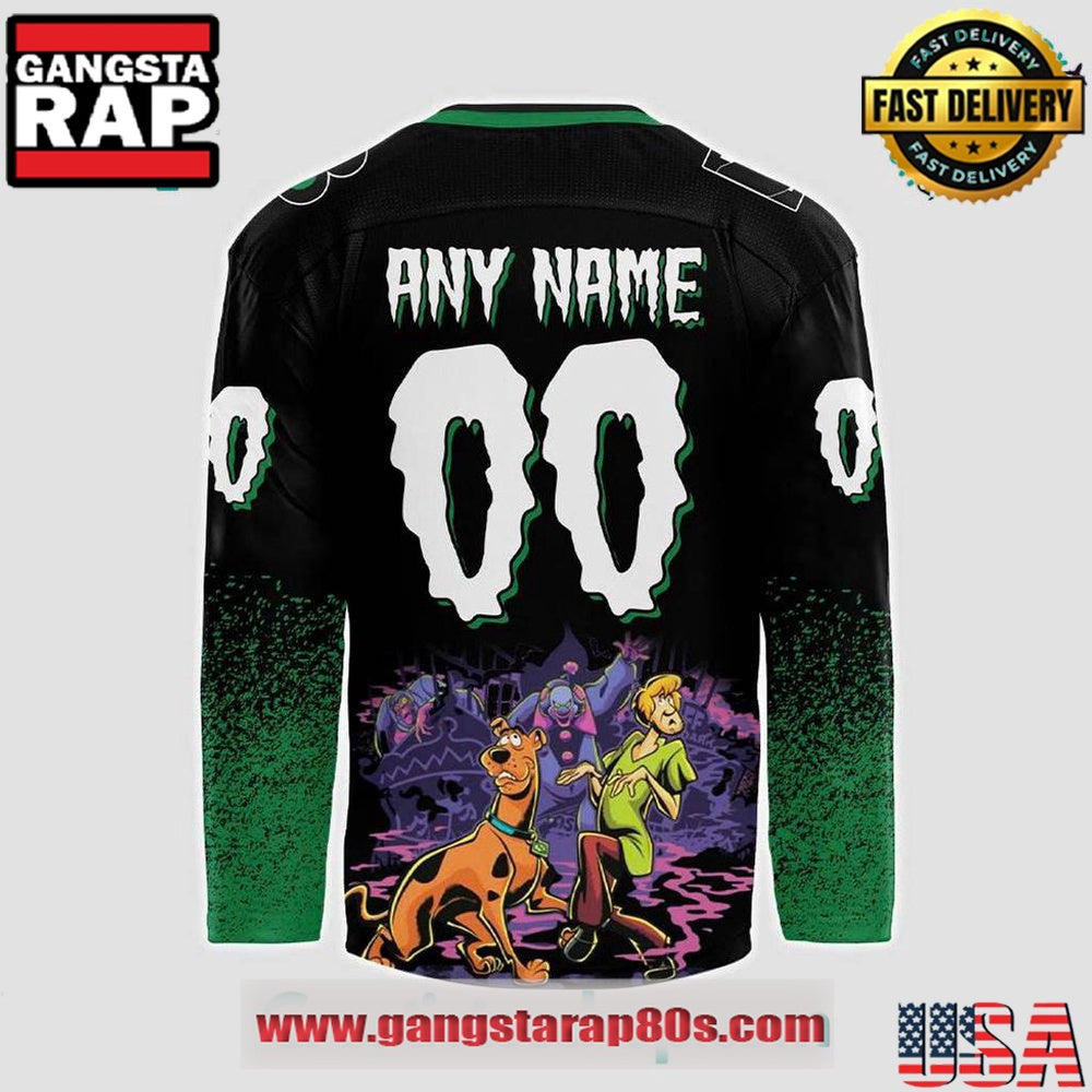 Binghamton Black Bears x Scooby-Doo Night 2025 Custom Hockey Jersey