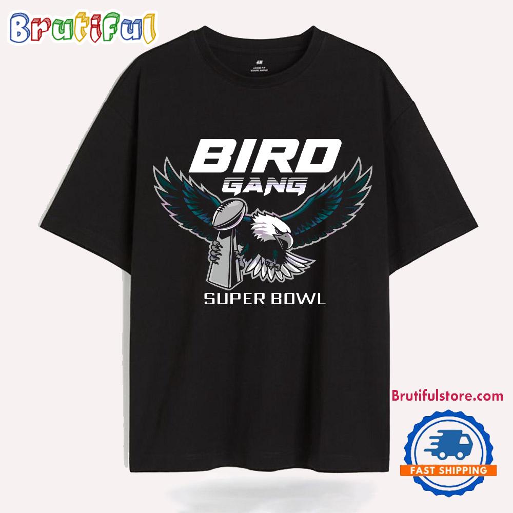 Bird Gang Super Bowl Trophy Eagles Champion T Shirt
