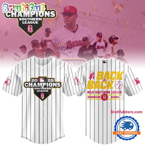 Birmingham Barons 2025 Southern League Champions Limited Baseball Jersey
