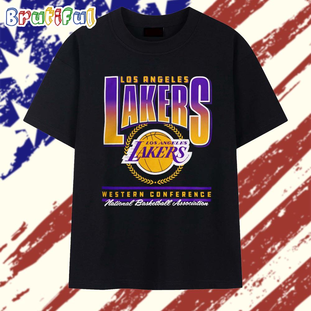 Black Los Angeles Lakers Western Conference NBA Swish T Shirt