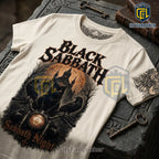 Black Sabbath Harley-Davidson Biker Cream T-Shirt