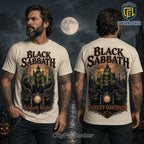 Black Sabbath Harley-Davidson Biker Cream T-Shirt