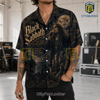 Black Sabbath Heavy Metal Dark Motif Hawaiian Shirt