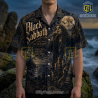 Black Sabbath Heavy Metal Dark Motif Hawaiian Shirt