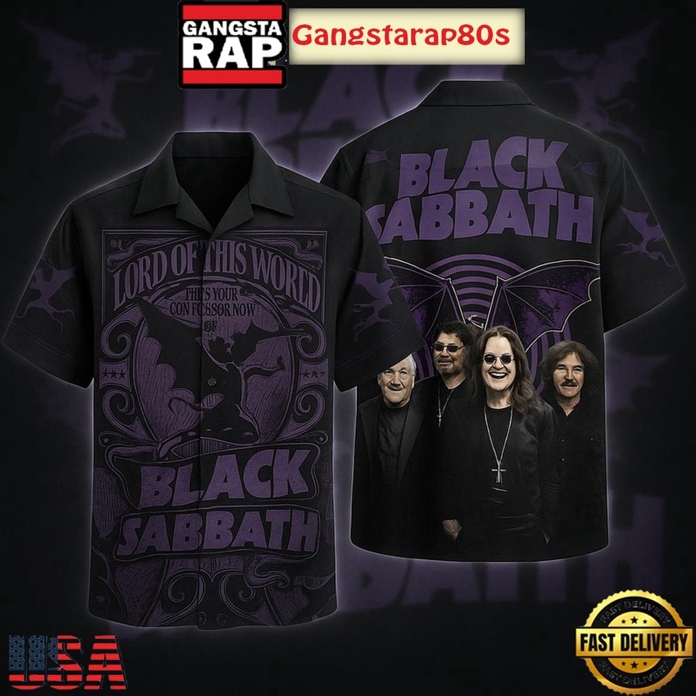 Black Sabbath Lord Of THis World Aloha Hawaiian Shirt