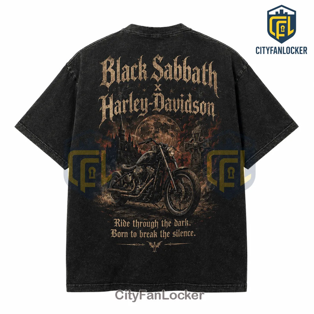 Black Sabbath x Harley-Davidson Vintage Washed T-Shirt