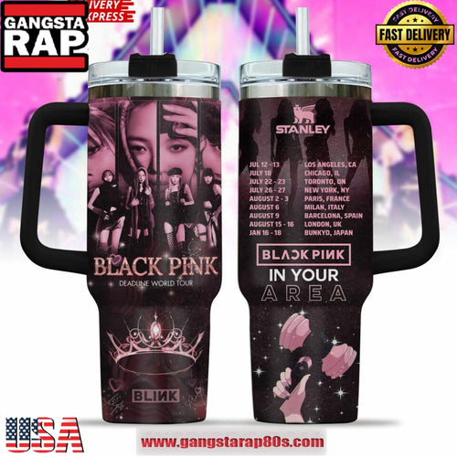 40oz BLACKPINK DEADLINE WORLD TOUR 2025 STANLEY TUMBLER CUP