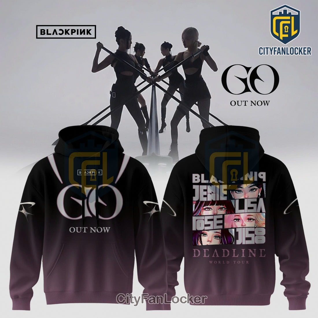 BLACKPINK GO Out Now Fan Edition Hoodie