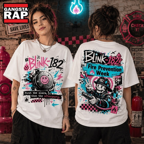 Blink 182 Fire Prevention Week Pop Punk 3D Shirt