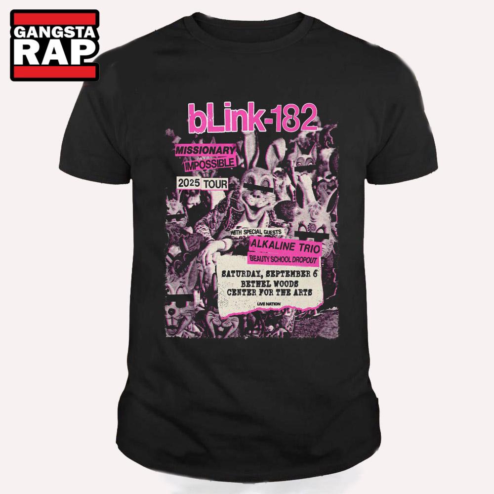Blink 182 In Bethel NY Sep 6 2025 T Shirt