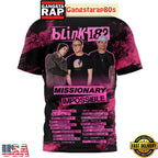 Blink 182 Missionary Impossible 2025 Tour T Shirt