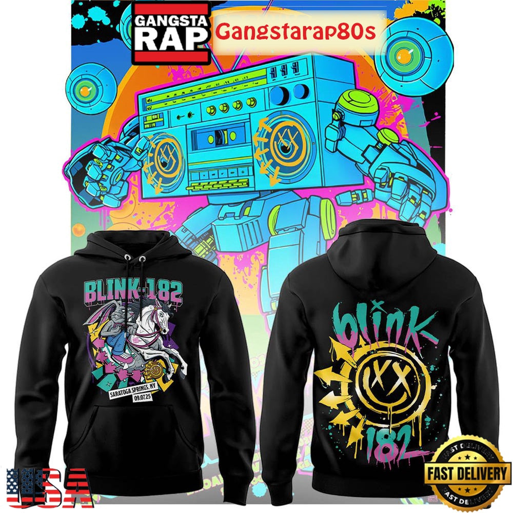 Blink 182 Missionary Impossible Tour At Saratoga Springs Unisex 3D Hoodie
