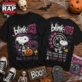 Blink 182 x Snoopy Skeleton Halloween Punk Edition 3D Shirt , Music Trending 3D Shirt