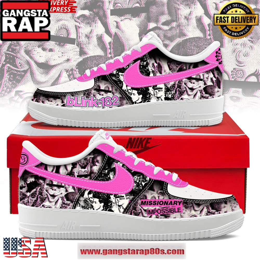Blink-182 Missionary Impossible Air Force 1 Running Sneakers Shoes