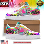 Blink-182 Neon Pop Punk Limited Edition Air Force 1 Shoes Running Sneakers