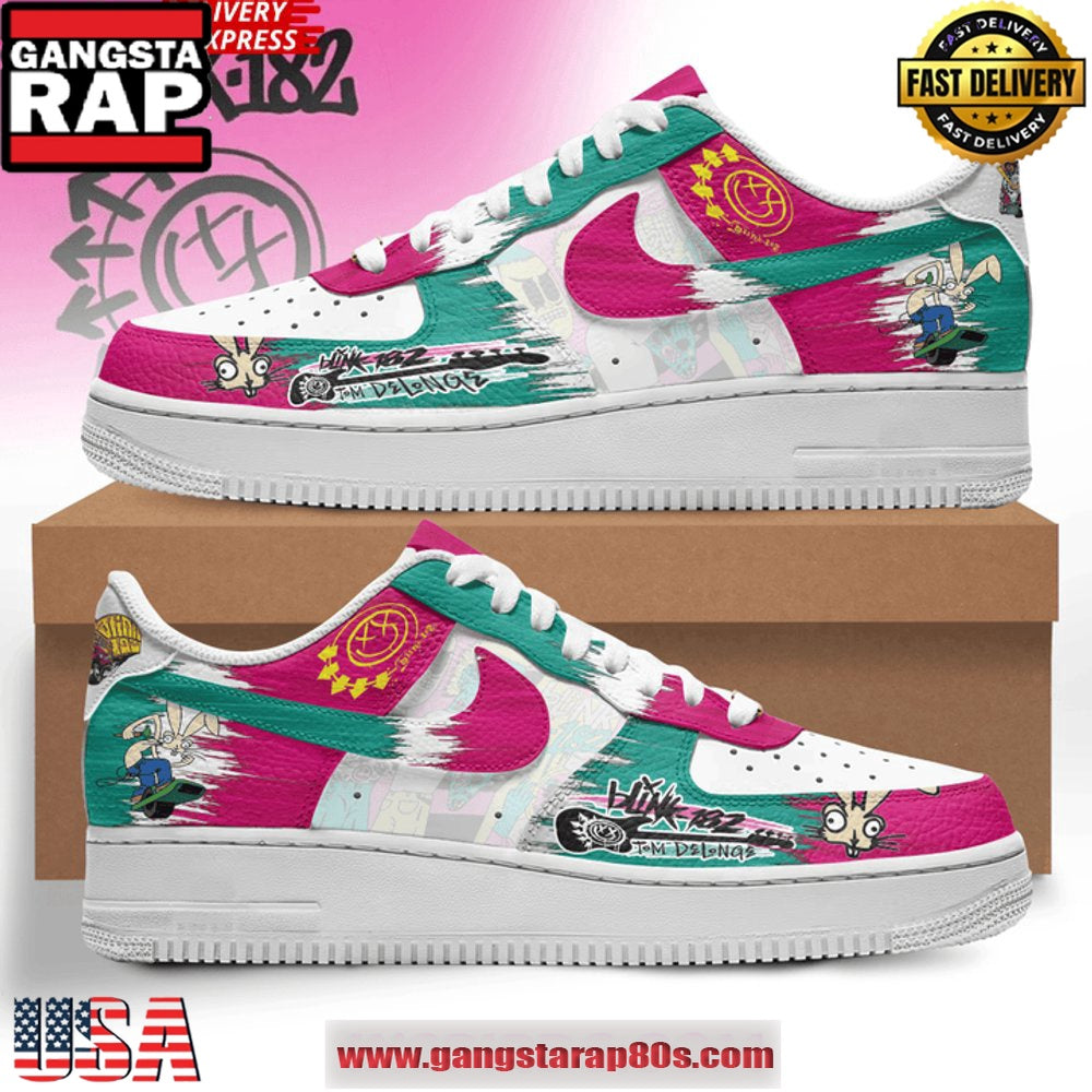 Blink-182 Tom Delonge Special Edition Air Force 1 Running Sneakers Shoes