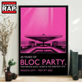 Bloc Party Pepsi Center WTC, Mexico City May 8 2025 Tour Poster Canvas Art