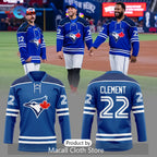Blue Jays Ernie Clement #22 Limited Edition Royal Blue Hockey Jersey