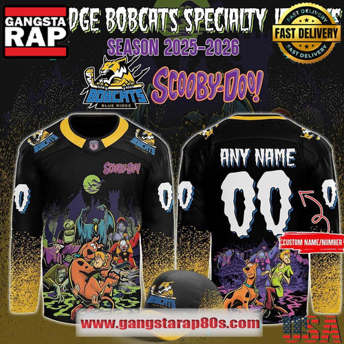 Blue Ridge Bobcats x Scooby-Doo Night 2025 Custom Hockey Jersey