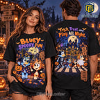 Bluey and Bingo Spooky Fun Halloween Shirt