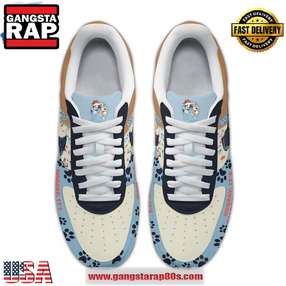 Bluey It’s Christmas Limited Edition Air Force 1 Running Sneakers Shoes