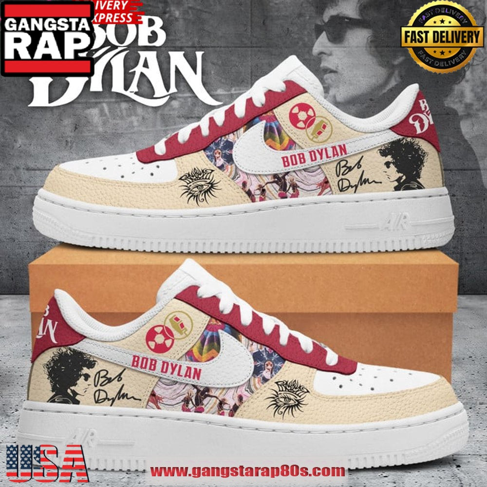 Bob Dylan Unique Sports Design Custom Air Force 1 Sneakers Shoes