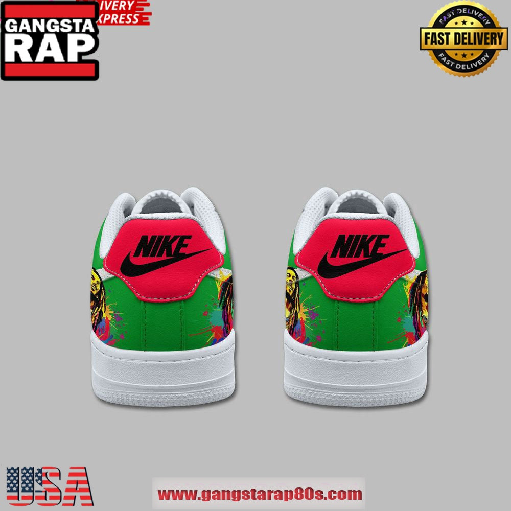 Bob Marley King of Reggae Limited Edition Air Force 1 Shoes Running Sneakers