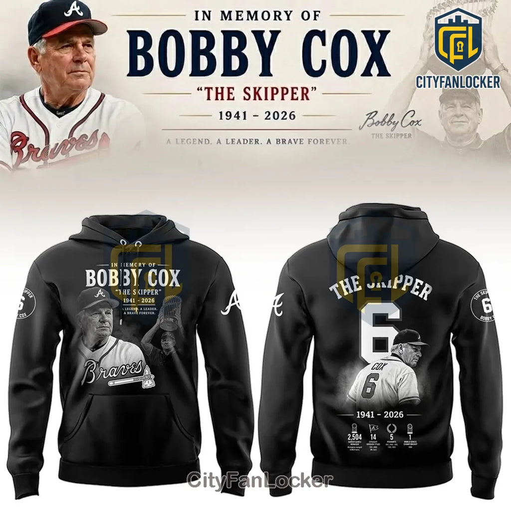 Bobby Cox Memorial 1941-2026 Atlanta Braves Limited Edition Hoodie