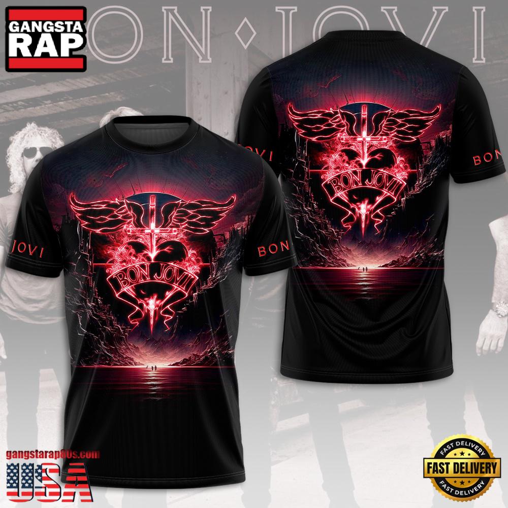 Bon Jovi Band Members Retro Style Unisex T Shirt