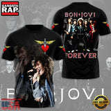 Bon Jovi Forever Album Cover Signatures T-shirt