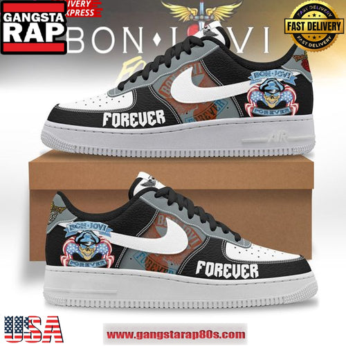 Bon Jovi Forever Police American Nike New Edition Air Force 1 Sneakers Shoes