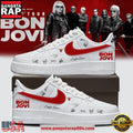 BON JOVI Forever Tour 2026 Signature Collection White Custom Air Force 1 Sneakers Shoes