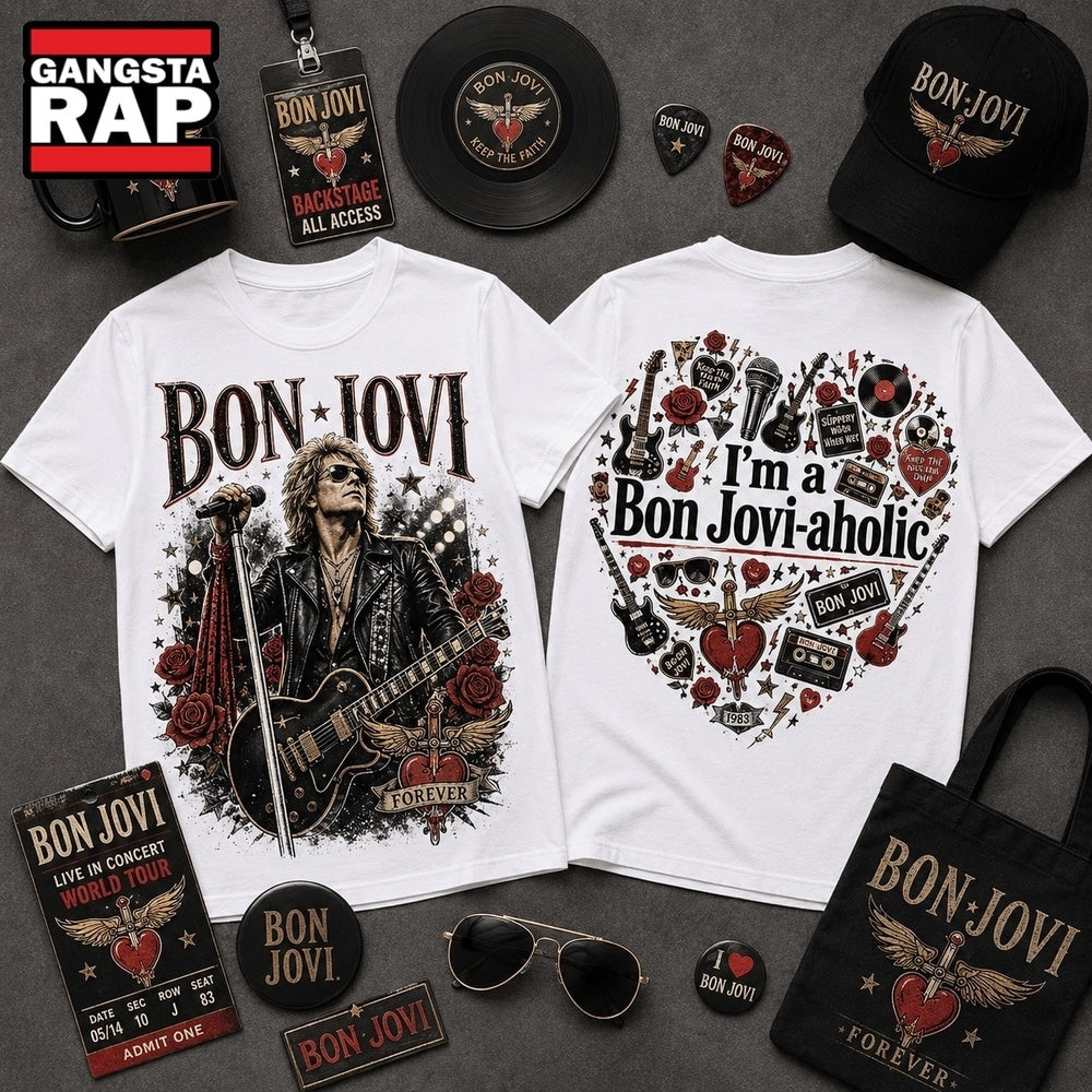 Bon Jovi Hard Rock Legend Graphic 2026 T Shirt , Music Trending 3D Shirt