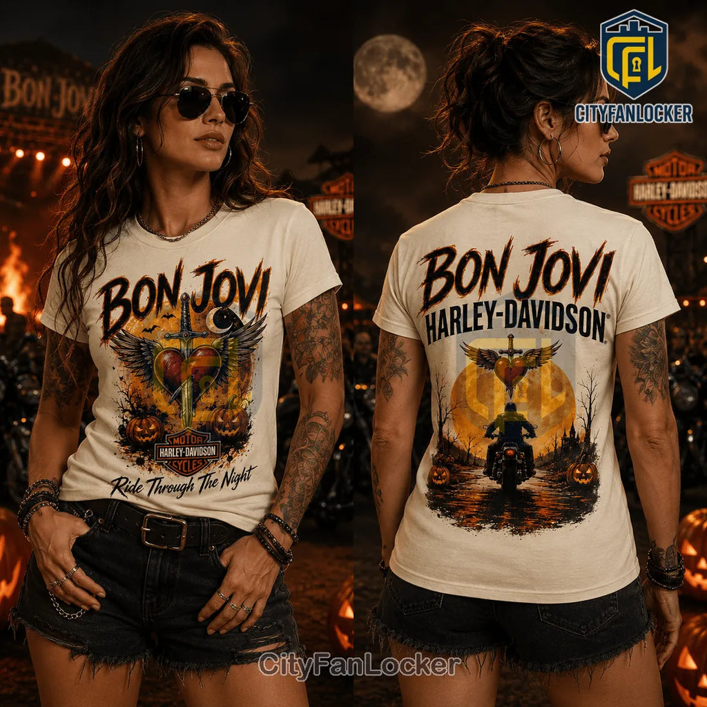 Bon Jovi Harley-Davidson Halloween T-Shirt 2026