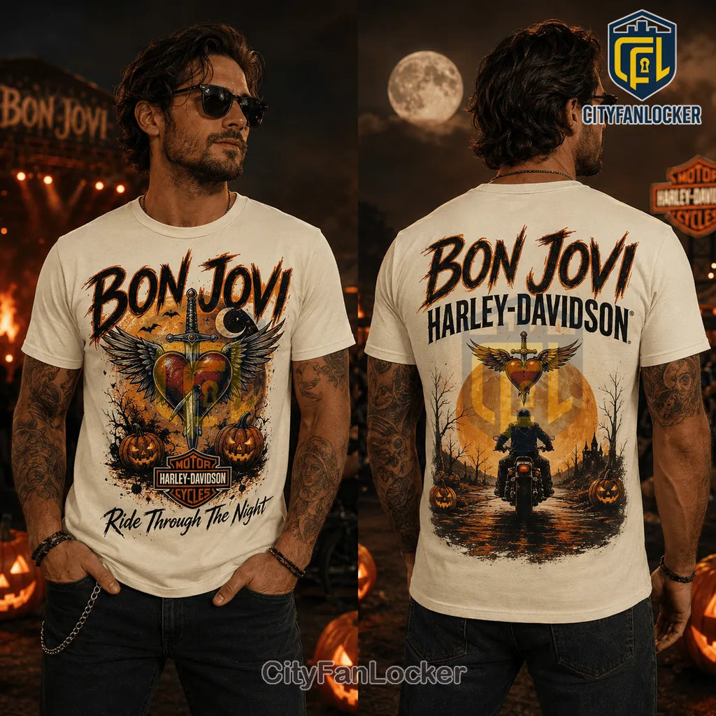 Bon Jovi Harley-Davidson Halloween T-Shirt 2026