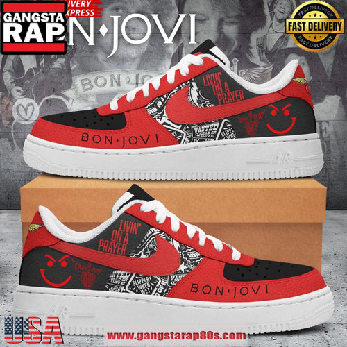 Bon Jovi Livin’ On A Prayer New Design Air Force 1 Sneakers Shoes