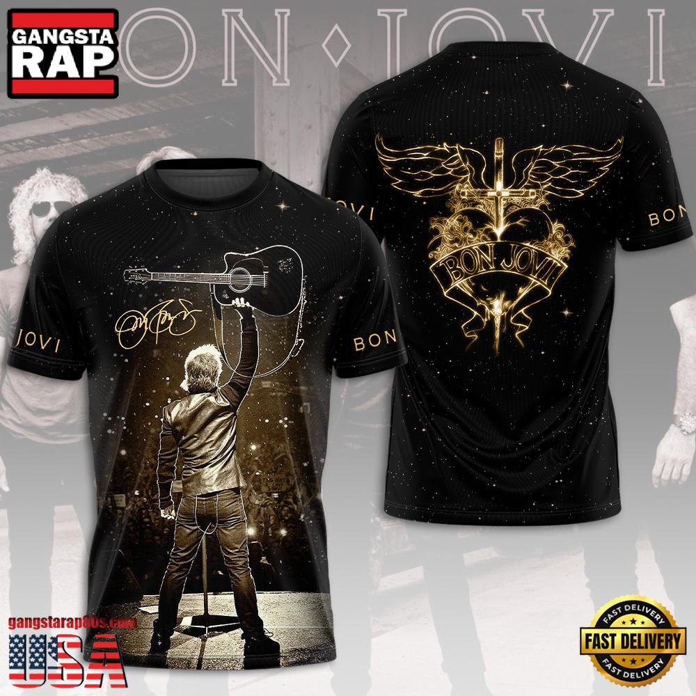 Bon Jovi Music Icons Live Performance Unisex T Shirt