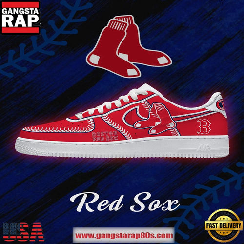Boston Baseball Limited Edition Nike Air Force 1 Sneakers Shoes