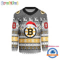 Boston Bruins 2025 NHL Christmas Personalized Hockey Jersey Design