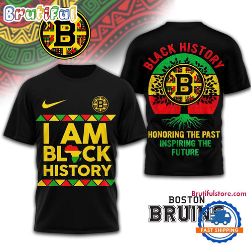 Boston Bruins 2026 NHL Black History Limited Edition 3D Shirt Hoodie T-Shirt